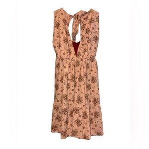 House of Harlow 1960 Floral Peach Dress large